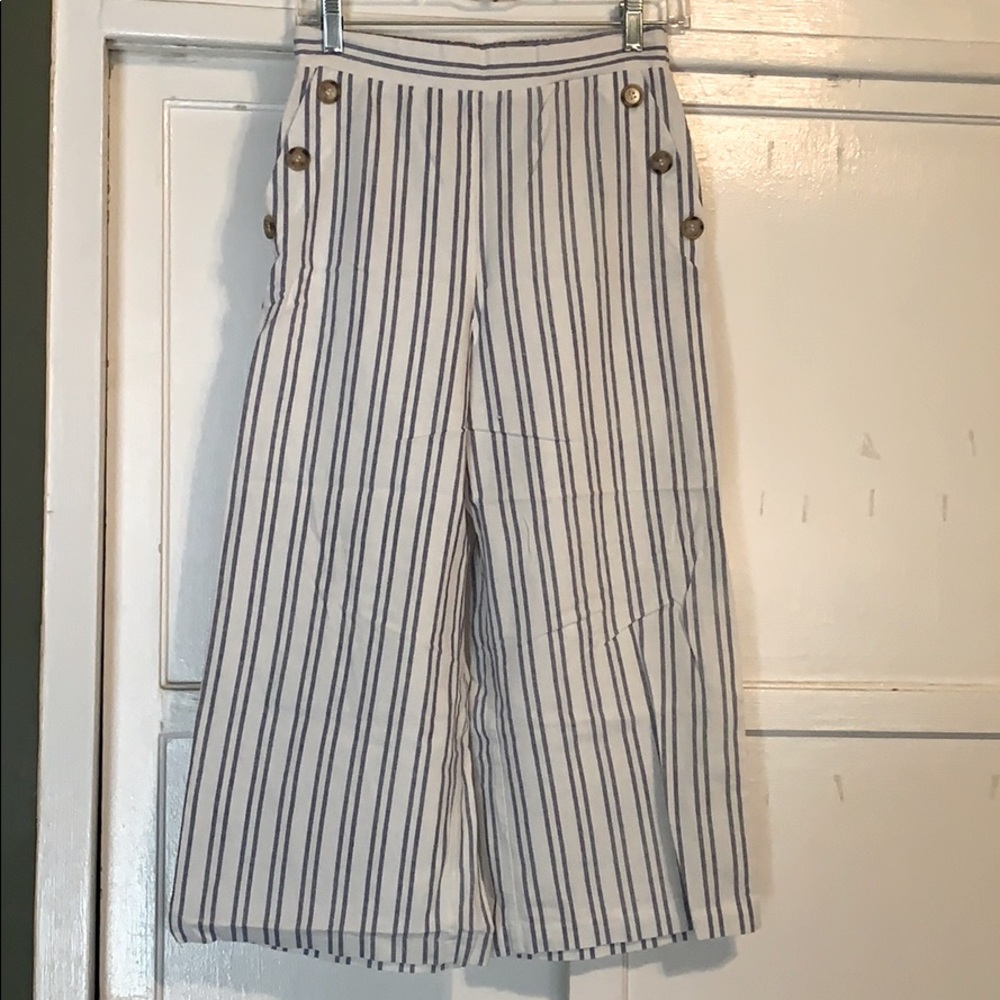 Cotton On Pin stripe cropped palazzo pants